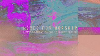 Words for Worship: 7 Days to Bringing God Your Best Praise